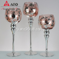 Clear Riser Candlesticker Red Long Stem Свеча держатель свечей